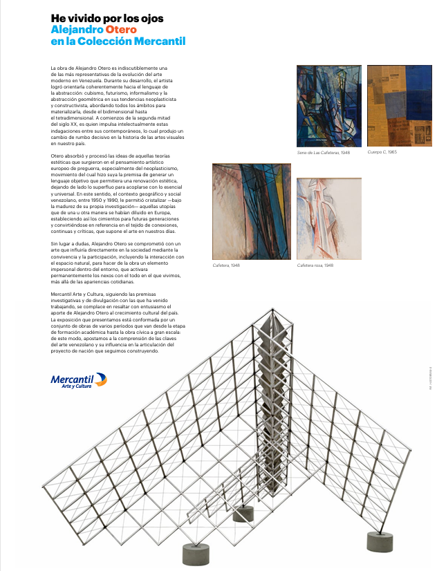 He vivido por los ojos. Alejandro Otero en la Colección Mercantil